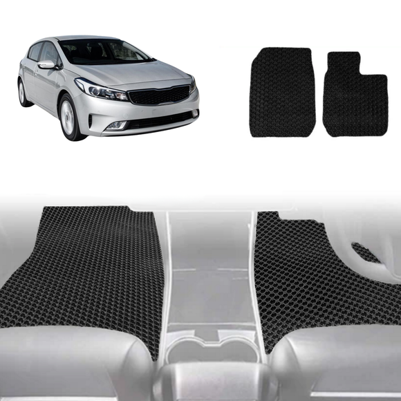 6D Diamond Car Floor Mats for Kia Cerato 2013 - 2018 (YD) - Custom-Fit Carpet Liner