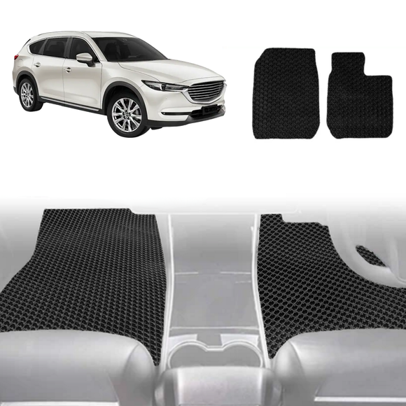 6D Diamond Car Floor Mats for Mazda CX-8 2018 - Current (KG) - Custom-Fit Carpet Liner