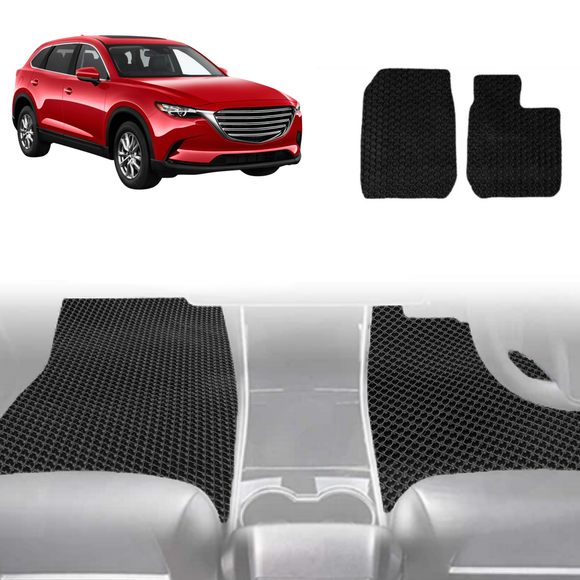 6D Diamond Car Floor Mats for Mazda CX-9 2016 - Current (TC) - Custom-Fit Carpet Liner