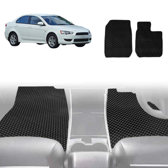 6D Diamond Car Floor Mats for Mitsubishi Lancer 2007 - 2017 Auto (CJ) - Custom-Fit Carpet Liner