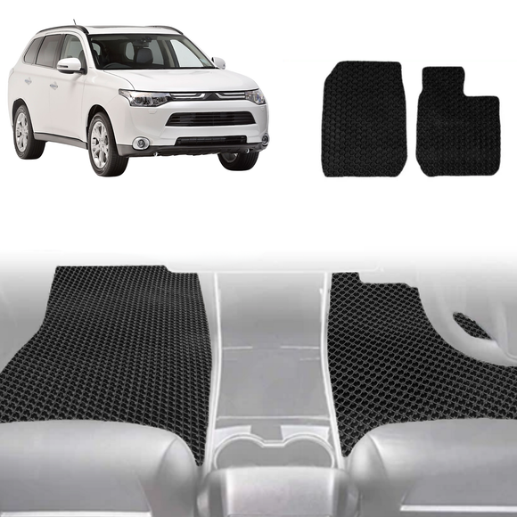 6D Diamond Car Floor Mats for Mitsubishi Outlander 2018 - 2021 (ZJ/ZK/ZL) - Custom-Fit Carpet Liner