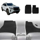 6D Diamond Car Floor Mats for Nissan Navara Dual Cab 2022 - Current Pro-4X - Custom-Fit Carpet Liner-3