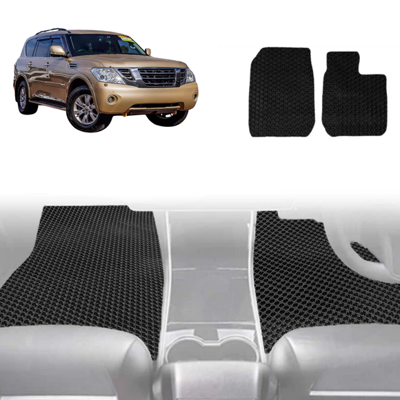 6D Diamond Car Floor Mats for Nissan Patrol Y62 2013 - Current (Y62) - Custom-Fit Carpet Liner