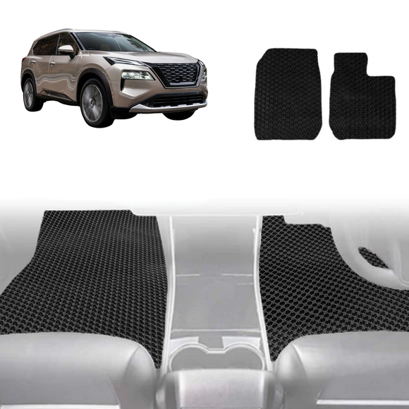 6D Diamond Car Floor Mats for Nissan X-TRAIL 2022 - Current (T33) - Custom-Fit Carpet Liner