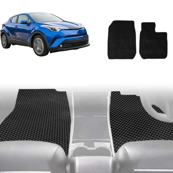 6D Diamond Car Floor Mats for Toyota C-HR 2017 - 2023 AX10, AX50, Facelift - Custom-Fit Carpet Liner