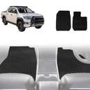 6D Diamond Car Floor Mats for Toyota Hilux Double Cab 2015 - Current - Custom-Fit Carpet Liner-3