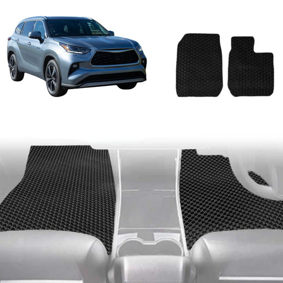 6D Diamond Car Floor Mats for Toyota Kluger 2021 - Current (XU70) - Custom-Fit Carpet Liner