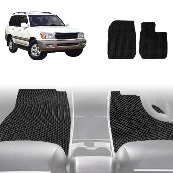 6D Diamond Car Floor Mats for Toyota LandCruiser 100 1998 - 2007 - Custom-Fit Carpet Liner