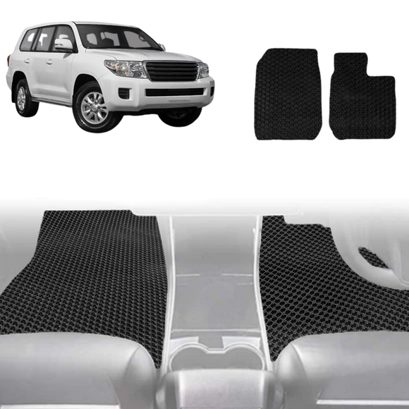 6D Diamond Car Floor Mats for Toyota LandCruiser 200 2012 - 2021 (GX GXL) - Custom-Fit Carpet Liner