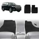 6D Diamond Car Floor Mats for Toyota LandCruiser 300 2021 - Current - Custom-Fit Carpet Liner-3