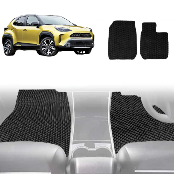 6D Diamond Car Floor Mats for Toyota Yaris Cross 2020 - Current - Custom-Fit Carpet Liner
