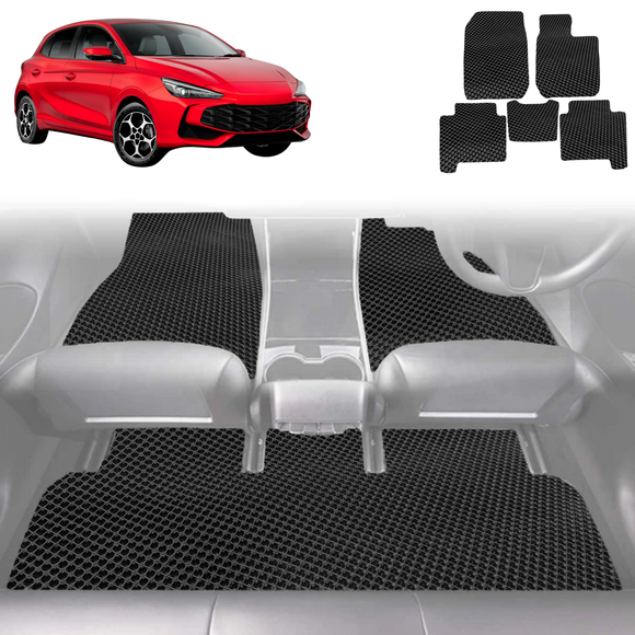 6D Diamond Car Floor Mats for MG 3 2024 - Current (Hybrid+) - Custom-Fit Carpet Liner