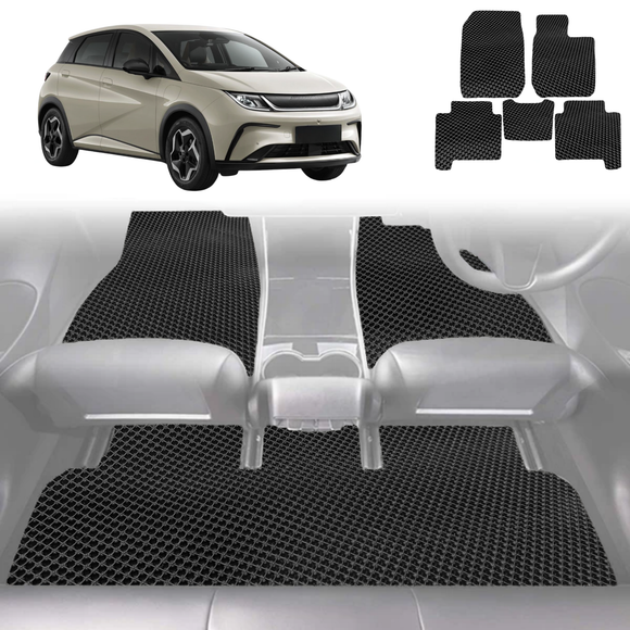 6D Diamond Car Floor Mats for BYD Dolphin 2023 - Current (Dynamic,Premium) - Custom-Fit Carpet Liner