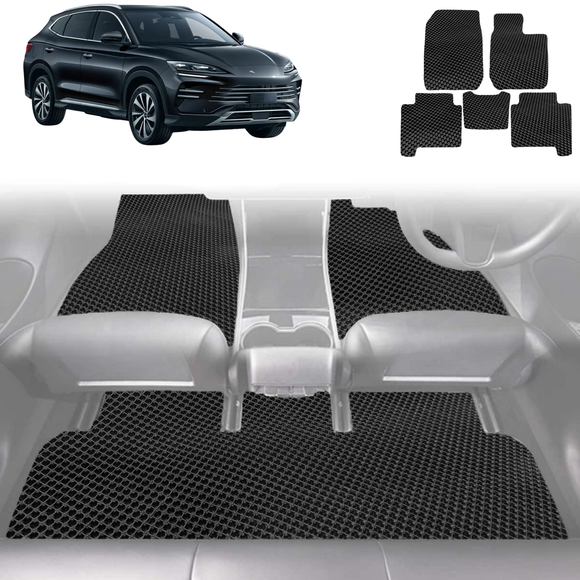 6D Diamond Car Floor Mats for BYD Sealion 6 2024 - Current (SA3) - Custom-Fit Carpet Liner