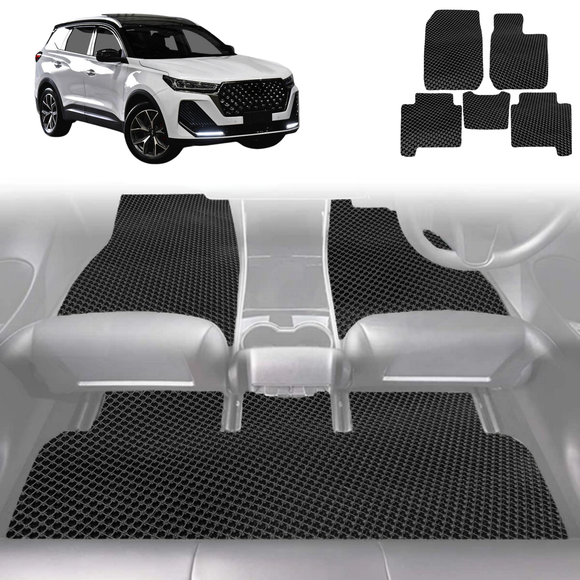 6D Diamond Car Floor Mats for Chery Tiggo 7 Pro 2023 - Current (T32) Elite, Urban, Ultimate - Custom-Fit Carpet Liner