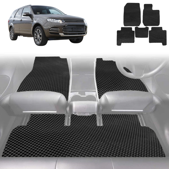 6D Diamond Car Floor Mats for Ford Territory 2011 - 2016 SZ - Custom-Fit Carpet Liner