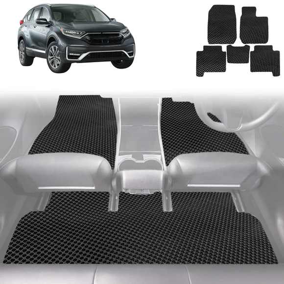 6D Diamond Car Floor Mats for Honda CR-V 2017 - 2022 RW - Custom-Fit Carpet Liner