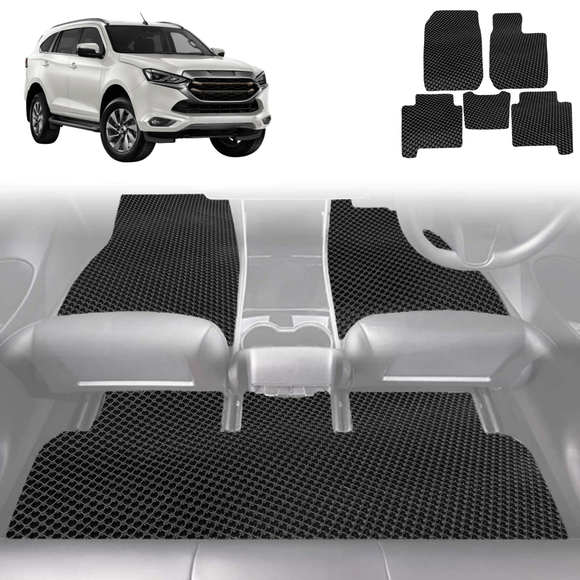 6D Diamond Car Floor Mats for Isuzu MU-X 2021 - Current RJ - Custom-Fit Carpet Liner