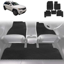 6D Diamond Car Floor Mats for Jeep Grand Cherokee 2011 - 2021 (WK) - Custom-Fit Carpet Liner-5
