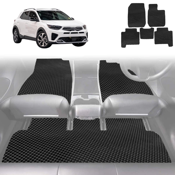 6D Diamond Car Floor Mats for Kia Stonic 2021 - Current YB - Custom-Fit Carpet Liner