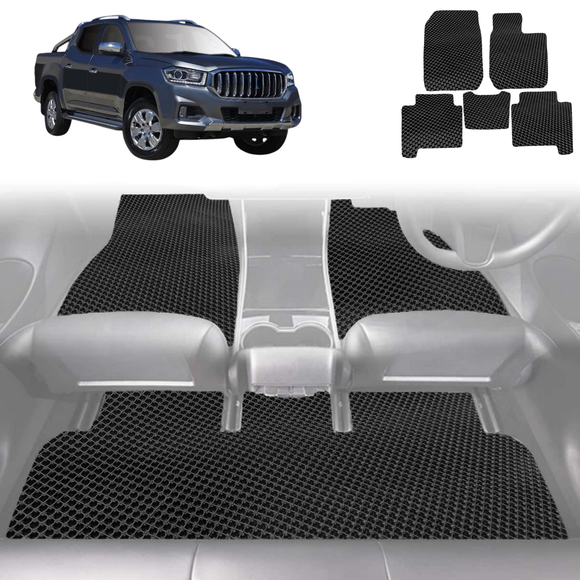 6D Diamond Car Floor Mats for LDV T60 Max 2017 - Current T60 Pro - Custom-Fit Carpet Liner