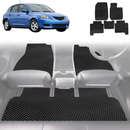 6D Diamond Car Floor Mats for Mazda 3 2004 - 2009 BK - Custom-Fit Carpet Liner-5