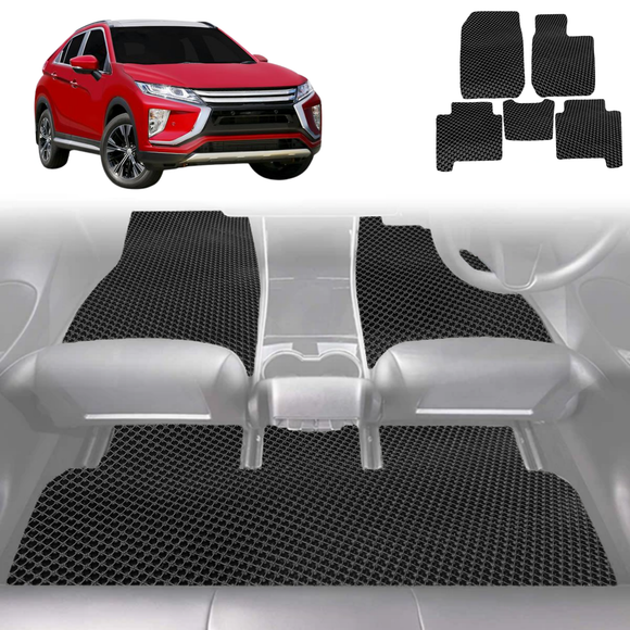 6D Diamond Car Floor Mats for Mitsubishi Eclipse Cross 2017 - Current YA - Custom-Fit Carpet Liner
