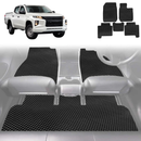 6D Diamond Car Floor Mats for Mitsubishi Triton Double Cab 2015 - 2023 (MQ MR) - Custom-Fit Carpet Liner-5