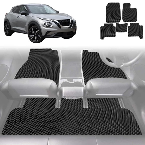 6D Diamond Car Floor Mats for Nissan JUKE 2020 - Current F16 - Custom-Fit Carpet Liner