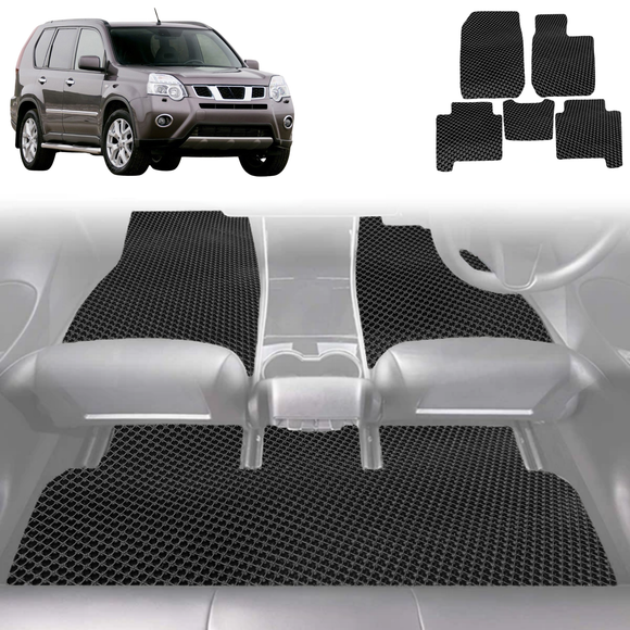 6D Diamond Car Floor Mats for Nissan X-TRAIL 2007 - 2014 (T31) - Custom-Fit Carpet Liner