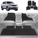 6D Diamond Car Floor Mats for SsangYong Rexton 2017 - Current Y290, Y400, Y450 - Custom-Fit Carpet Liner-20