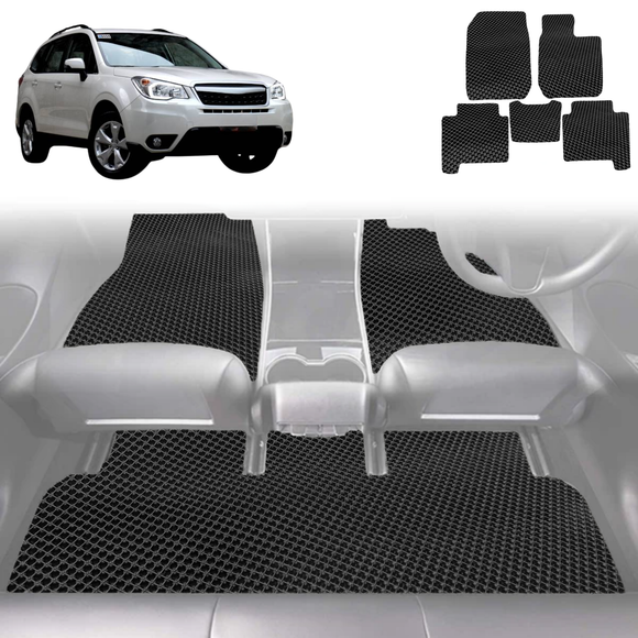 6D Diamond Car Floor Mats for Subaru Forester 2013 - 2018 (SJ) - Custom-Fit Carpet Liner