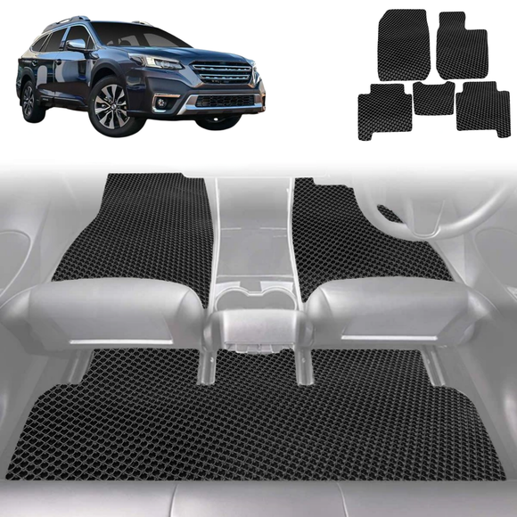 6D Diamond Car Floor Mats for Subaru Outback 2015 - 2021 5GEN, 6GEN - Custom-Fit Carpet Liner