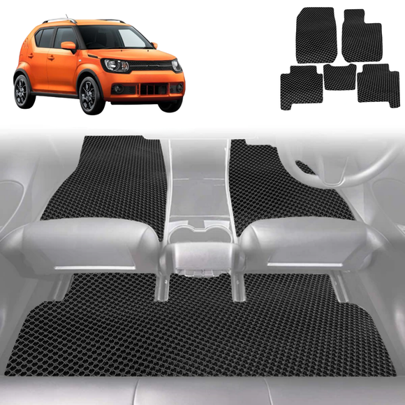 6D Diamond Car Floor Mats for Suzuki Ignis 2016 - Current MF - Custom-Fit Carpet Liner
