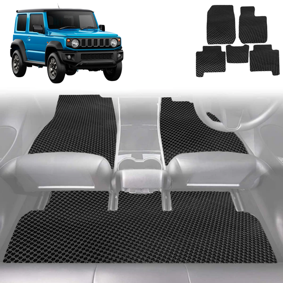 6D Diamond Car Floor Mats for Suzuki Jimny 2018 - Current Manual - Custom-Fit Carpet Liner