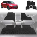 6D Diamond Car Floor Mats for Suzuki Swift 2017 - 2024 (FZ, AZ) - Custom-Fit Carpet Liner-19