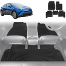 6D Diamond Car Floor Mats for Toyota C-HR 2017 - 2023 AX10, AX50, Facelift - Custom-Fit Carpet Liner-5