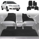6D Diamond Car Floor Mats for Toyota Corolla 2002 - 2007 Hatch/Sedan (E120/130) - Custom-Fit Carpet Liner-5
