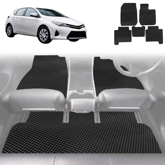 6D Diamond Car Floor Mats for Toyota Corolla 2013 - 2018 Hatch (E160/170/180) - Custom-Fit Carpet Liner