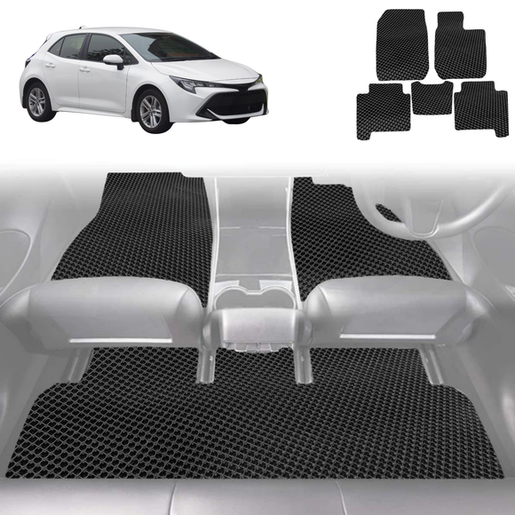 6D Diamond Car Floor Mats for Toyota Corolla 2018 - Current Hatch - Custom-Fit Carpet Liner
