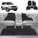 6D Diamond Car Floor Mats for Toyota LandCruiser 100 1998 - 2007 - Custom-Fit Carpet Liner-5