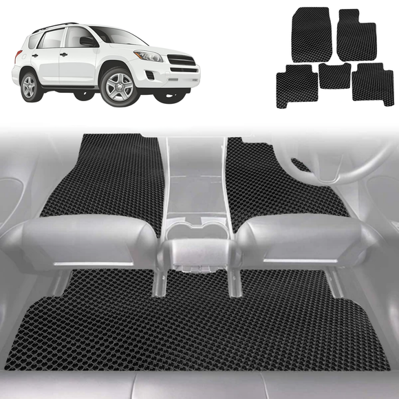 6D Diamond Car Floor Mats for Toyota RAV4 2006 - 2012 (XA30) - Custom-Fit Carpet Liner