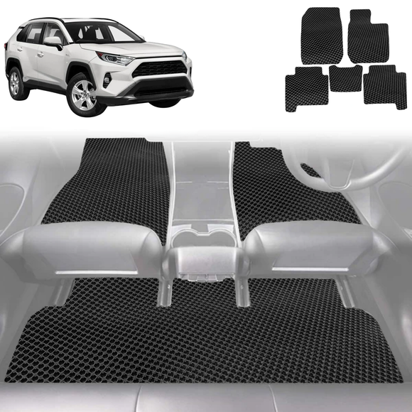 6D Diamond Car Floor Mats for Toyota RAV4 2019 - Current (XA50) - Custom-Fit Carpet Liner