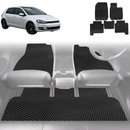 6D Diamond Car Floor Mats for VolksWagen Golf 2013 - 2021 Hatch/Wagon (MK7) - Custom-Fit Carpet Liner-19
