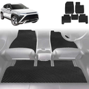 6D Diamond Car Floor Mats for Hyundai Kona 2023 - Current (SX2 Petrol) - Custom-Fit Carpet Liner-19