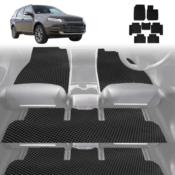 6D Diamond Car Floor Mats for Ford Territory 2011 - 2016 SZ - Custom-Fit Carpet Liner