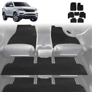 6D Diamond Car Floor Mats for SsangYong Rexton 2017 - Current Y290, Y400, Y450 - Custom-Fit Carpet Liner-21