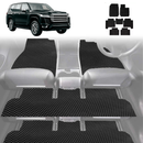 6D Diamond Car Floor Mats for Toyota LandCruiser 300 2021 - Current - Custom-Fit Carpet Liner-23