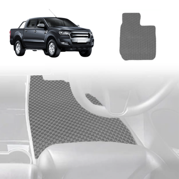 6D Diamond Car Floor Mats for Ford Ranger 2015 - 2018 (PX2 Dual Cab Ute) - Custom-Fit Carpet Liner - 0