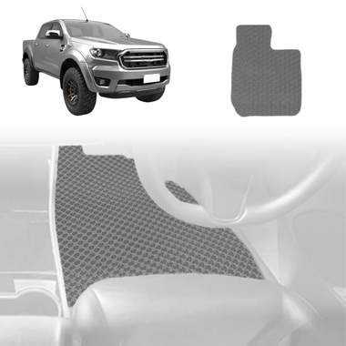6D Diamond Car Floor Mats for Ford Ranger 2018 - 2022 (PX3 Dual Cab Ute) - Custom-Fit Carpet Liner - 0